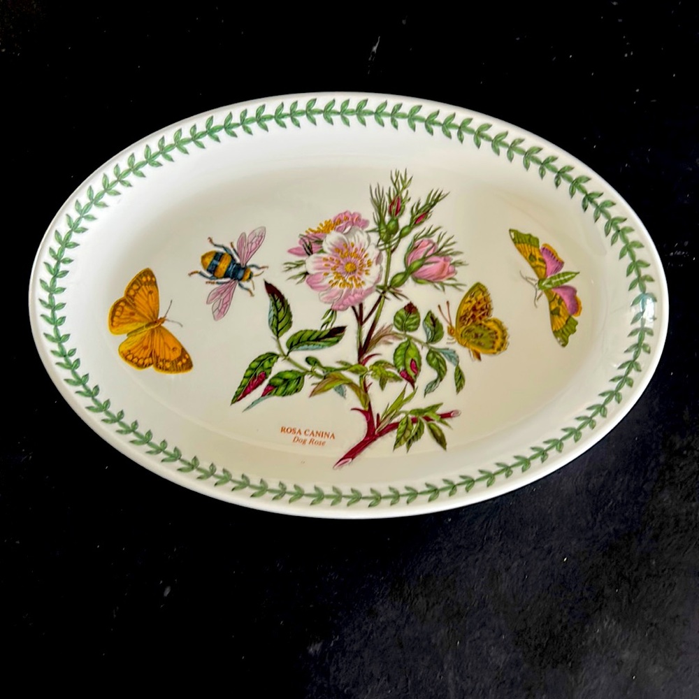 Portmeirion 11” oval Botanical Garden serving platter.